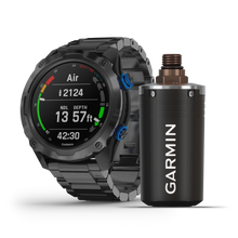 Load image into Gallery viewer, Descent™ Mk2i Bundle, Titanium Carbon Grey DLC with Titanium Band &amp; DLC Transmitter - Divealot Scuba
