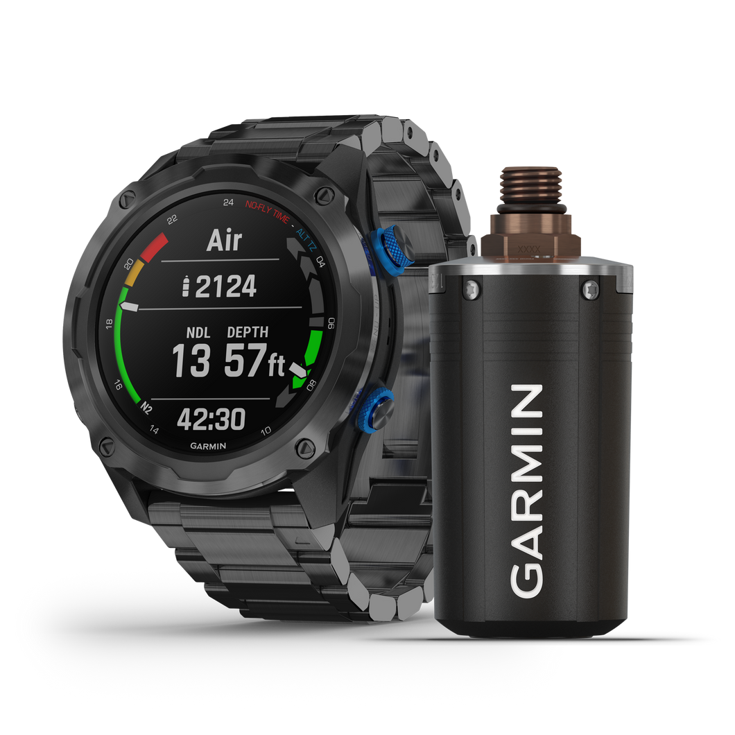 Descent™ Mk2i Bundle, Titanium Carbon Grey DLC with Titanium Band & DLC Transmitter - Divealot Scuba