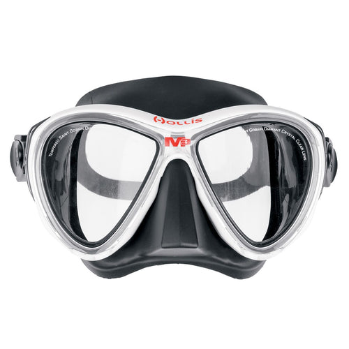Hollis M3 Mask Black/White Trim - Divealot Scuba