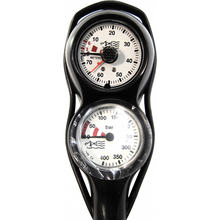 Load image into Gallery viewer, Midland Diving Twin Pressure &amp; Depth Gauge - Divealot Scuba
