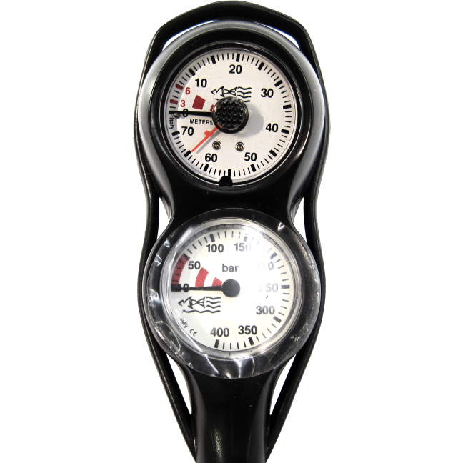 Midland Diving Twin Pressure & Depth Gauge - Divealot Scuba