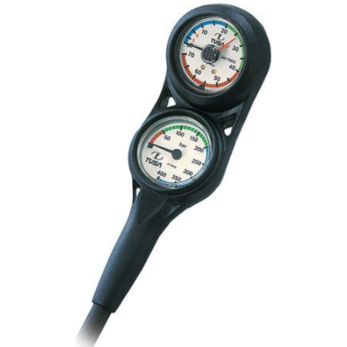 TUSA Twin Pressure and Depth Gauge SCA-230T - Divealot Scuba